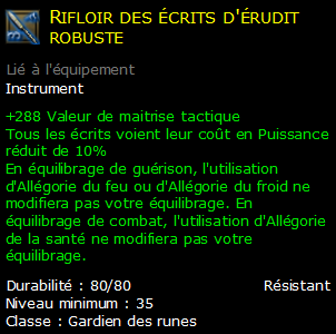 Rifloir des écrits d'érudit robuste