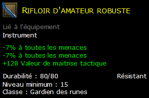 Rifloir d'amateur robuste