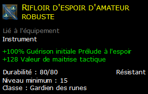 Rifloir d'espoir d'amateur robuste