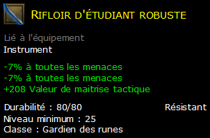 Rifloir d'étudiant robuste