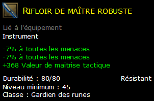 Rifloir de maître robuste