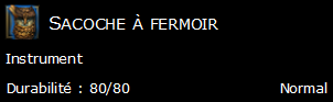 Sacoche à fermoir