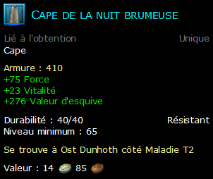 Cape de la nuit brumeuse