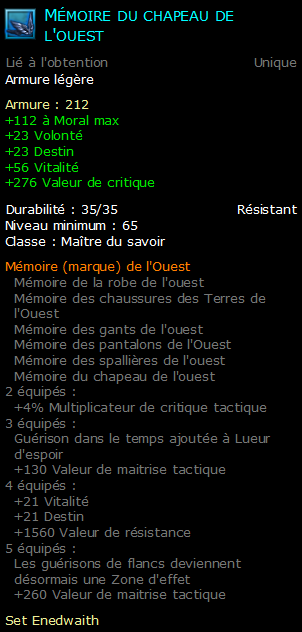 Mémoire du chapeau de l'ouest