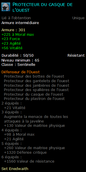 Protecteur du casque de l'ouest