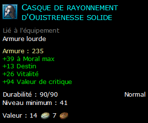 Casque de rayonnement d'Ouistrenesse solide