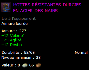 Bottes résistantes durcies en acier des nains