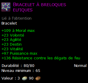 Bracelet à breloques elfiques