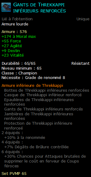 Gants de Threkkappi inférieurs renforcés