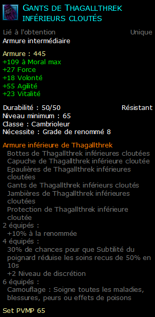 Gants de Thagallthrek inférieurs cloutés