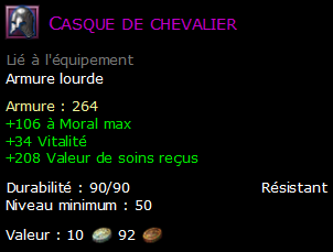 Casque de chevalier