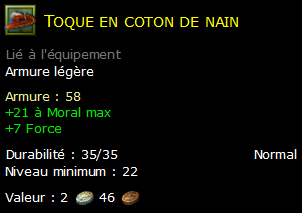 Toque en coton de nain