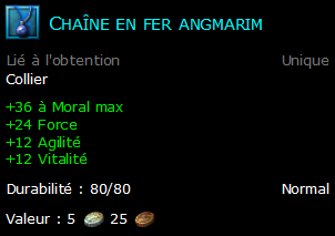 Chaîne en fer angmarim