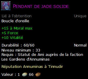 Pendant de jade solide