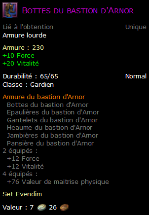 Bottes du bastion d'Arnor