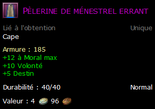 Pèlerine de ménestrel errant