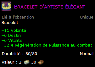 Bracelet d'artiste élégant