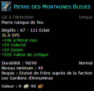 Pierre des Montagnes Bleues