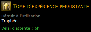 Tome d'expérience persistante