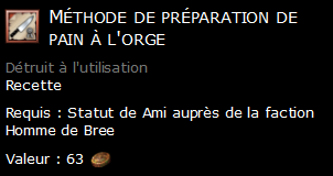 Méthode de préparation de pain à l'orge