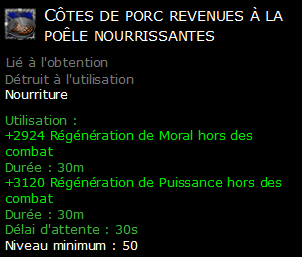 Côtes de porc revenues à la poêle nourrissantes