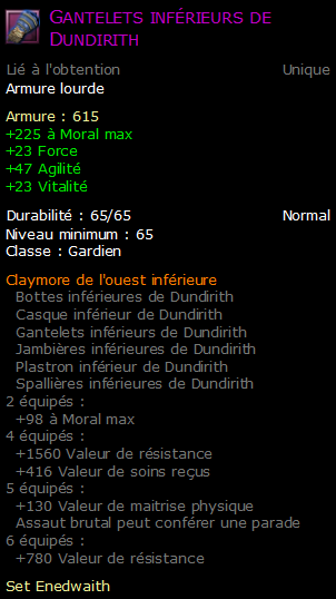 Gantelets inférieurs de Dundirith