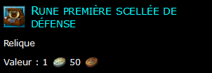 Rune première scellée de défense