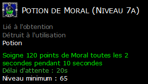 Potion de Moral (Niveau 7a)