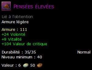 Pensées élevées