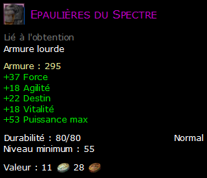 Epaulières du Spectre