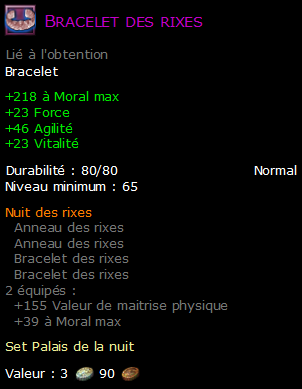 Bracelet des rixes