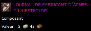 Journal de fabricant d'armes d'Ouestfolde