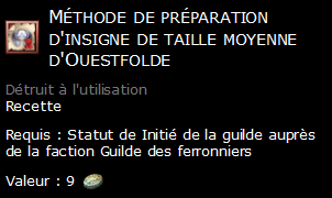 Méthode de préparation d'insigne de taille moyenne d'Ouestfolde