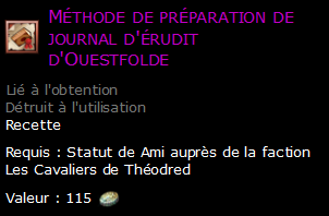 Méthode de préparation de journal d'érudit d'Ouestfolde