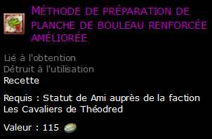 Méthode de préparation de planche de bouleau renforcée améliorée