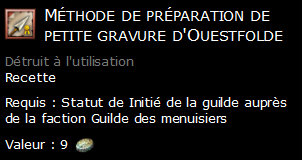 Méthode de préparation de petite gravure d'Ouestfolde