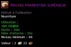 Hachis parmentier supérieur