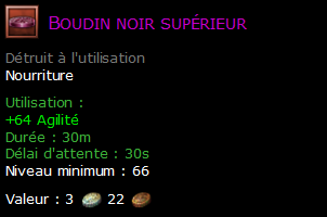 Boudin noir supérieur