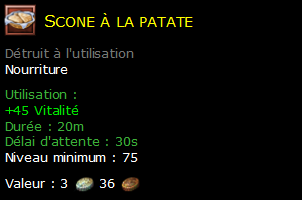 Scone à la patate