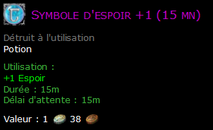 Symbole d'espoir +1 (15 mn)