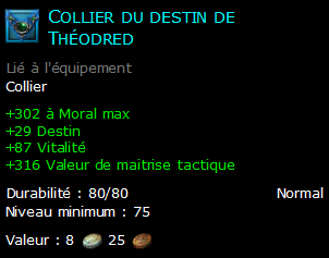 Collier du destin de Théodred