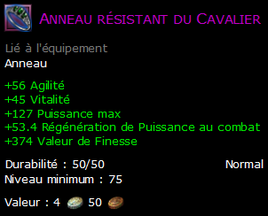 Anneau résistant du Cavalier