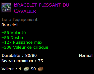 Bracelet puissant du Cavalier