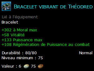 Bracelet vibrant de Théodred