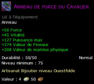 Anneau de force du Cavalier