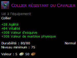 Collier résistant du Cavalier