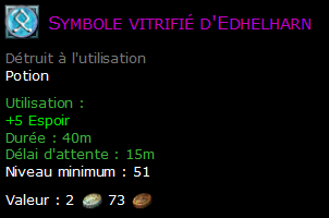 Symbole vitrifié d'Edhelharn