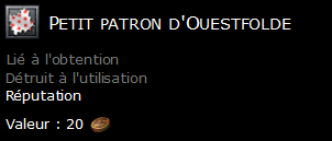 Petit patron d'Ouestfolde