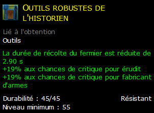 Outils robustes de l'historien