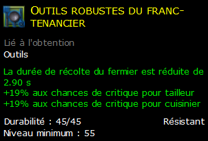 Outils robustes du franc-tenancier